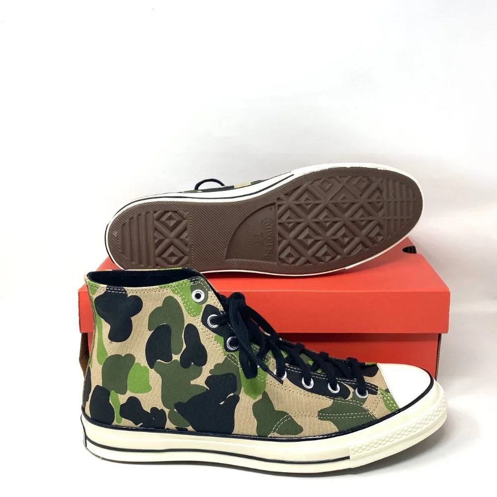 Converse Chuck 70 High Top Camo Archive Print Green  Men's Size Sneakers 163407C_4